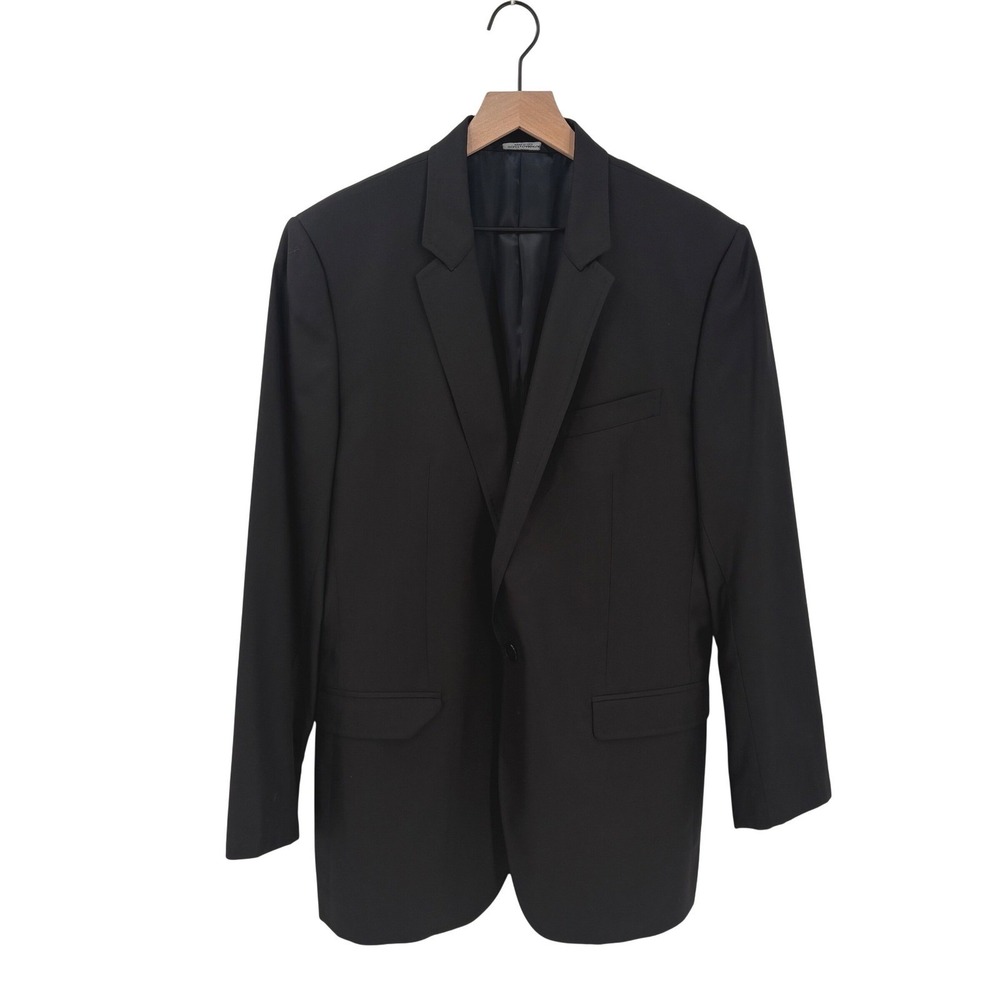 Dolce & Gabbana Mens Martini Black Wool Silk Blazer Jacket G1W6MT Size 52 IT